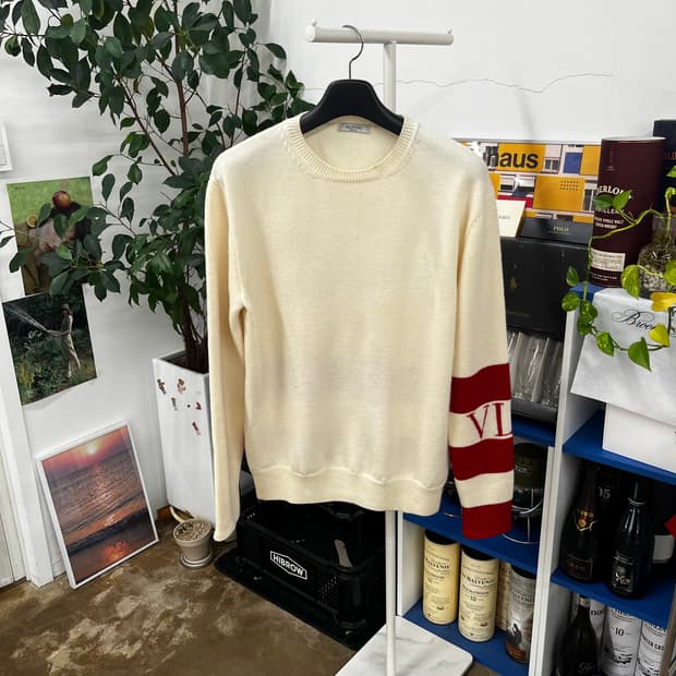 발렌티노 크루넥 울니트 XL