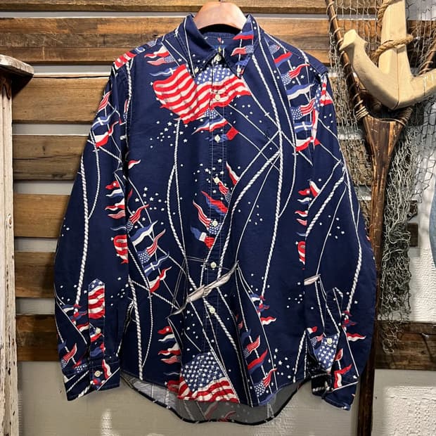 [M]폴로 랄프로렌 American Flag 패턴 옥스포드 셔츠