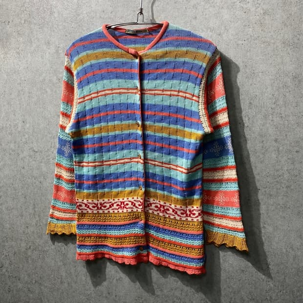 [M] Oilily 오일릴리 이태리 메이드 에스닉 패턴 가디건