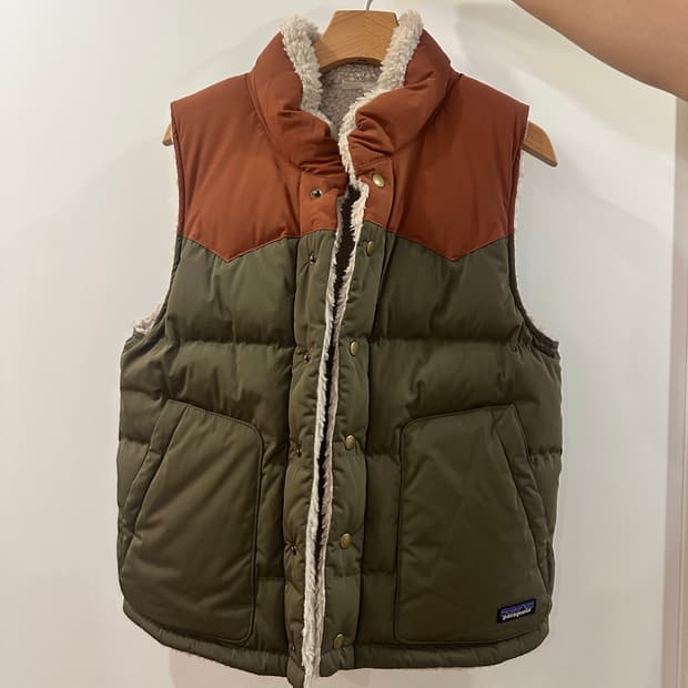 파타고니아 리버시블 비비 다운 베스트 베이스 그린 xs