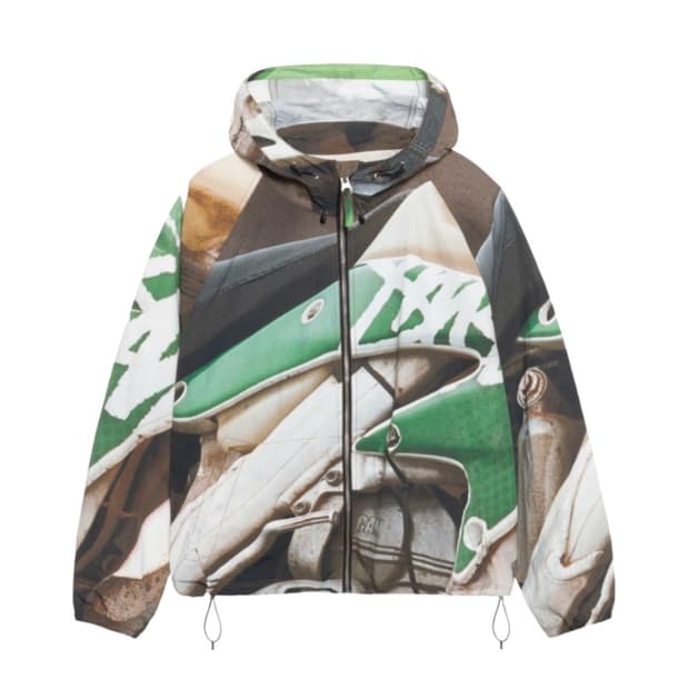 스투시 비치 쉘 바자 프린트 멀티