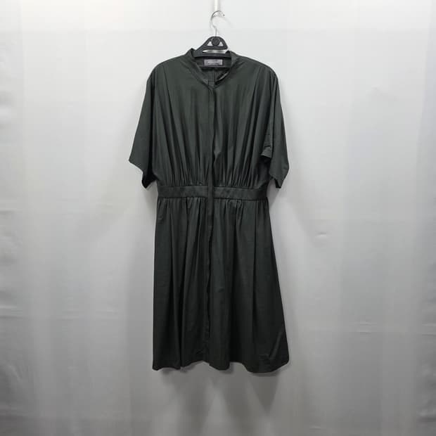 1329 MOJO.S.PHINE 카키 셔링 원피스 여성 77 루즈핏 데일