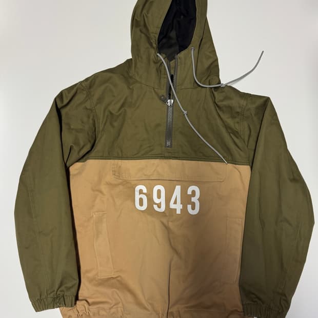 언더에어 빈티지 투톤 후드 아노락 자켓 48 L