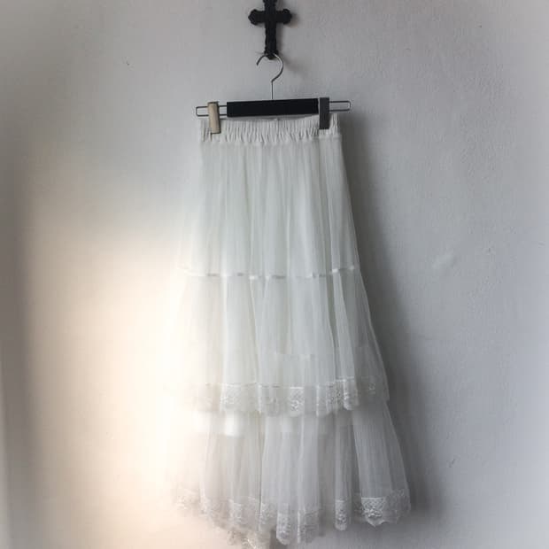 Lace sha long skirt