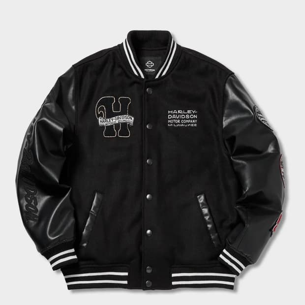 할리데이비슨컬렉션 스타디움 점퍼 블랙