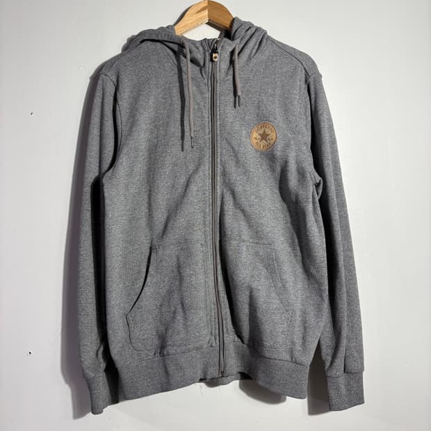 컨버스 그레이 로고 후드집업 (무료배송)