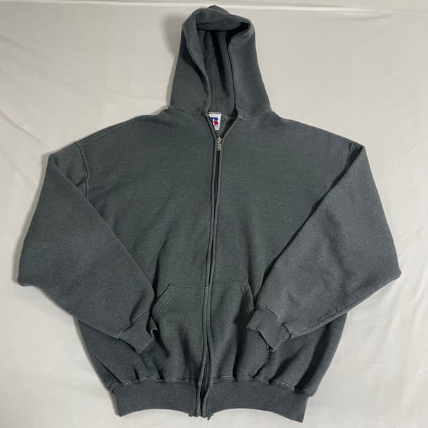 90s 러셀 후드집업 차콜