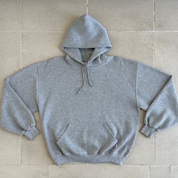 90s 빈티지 러셀 후드 그레이 L