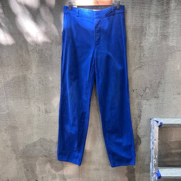 프렌치 블루 워크 팬츠 