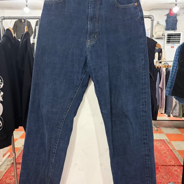 유니폼 브릿지 데님바지