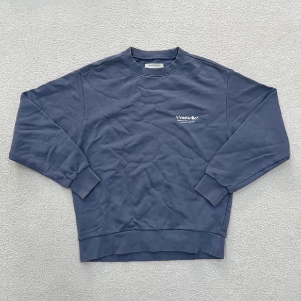 S 비바스튜디오 백로고 맨투맨 0312M1