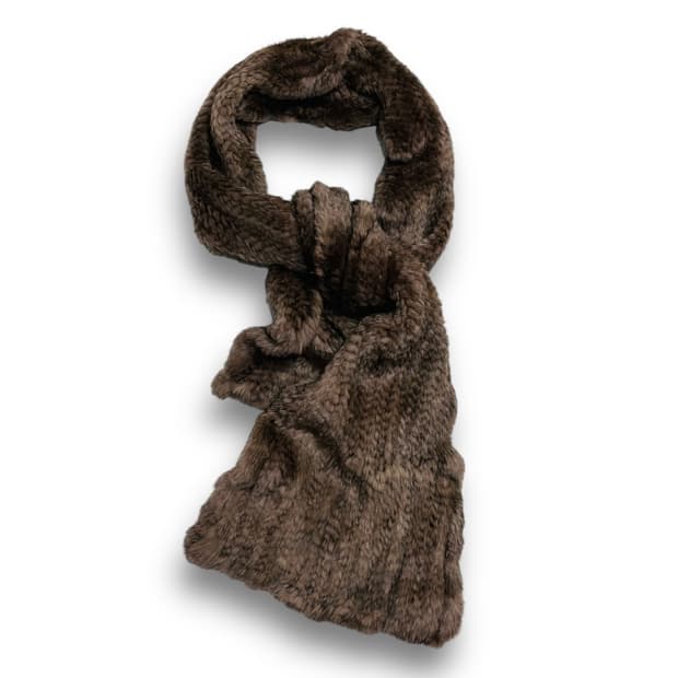 Ungaro 락시크 유색 밍크 데드스탁 머플러