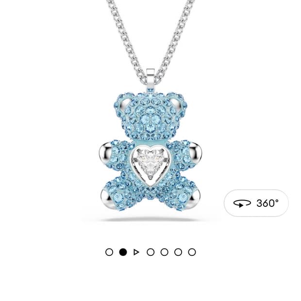 스와로브스키 테디 펜던트