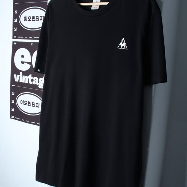 (2XL) 르꼬끄 반팔 티셔츠 빅사이즈 블랙 올드스쿨-H32079