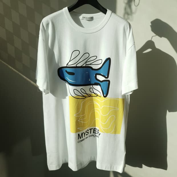 Comme Des Garcons mystery print tee
