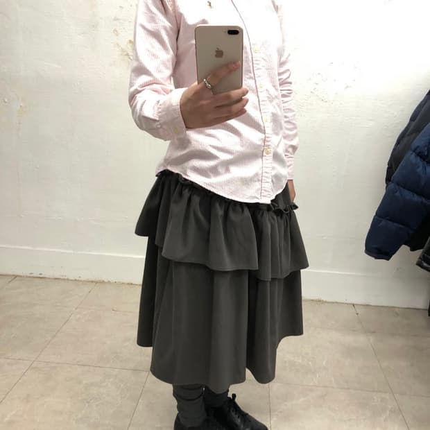 폴로 딱붙핏 딸기우유 셔츠 캔디스트라이프