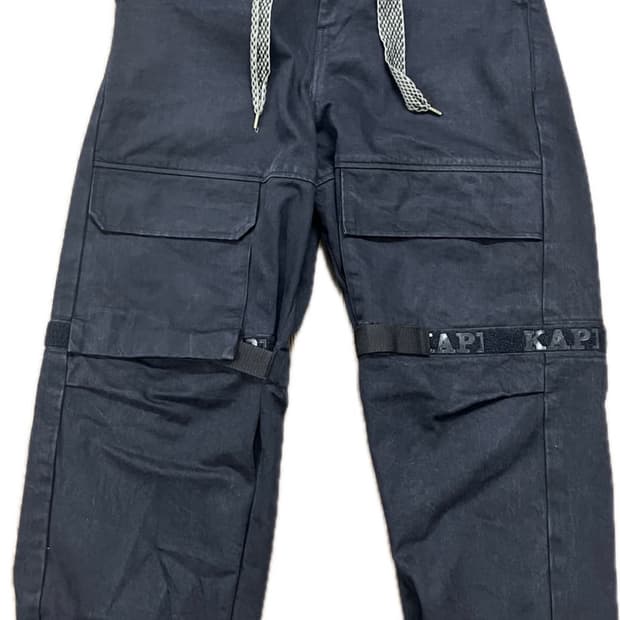 캐피탈 14oz 블랙x블랙 데님 누벨 셔틀팬츠
