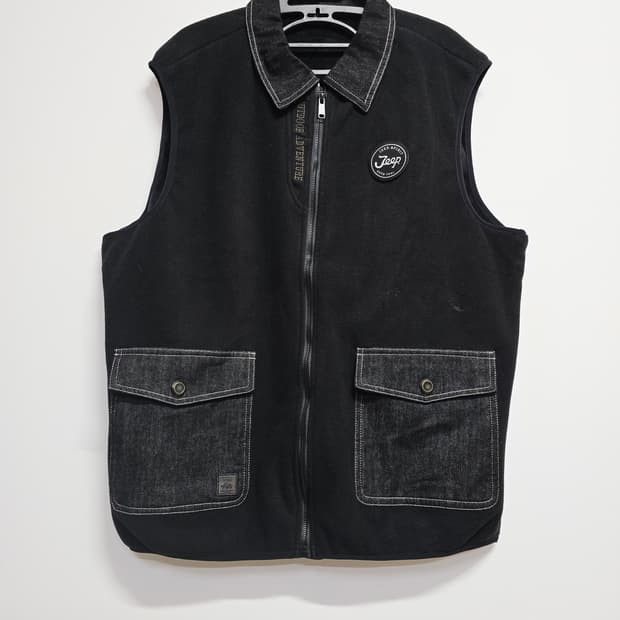 빈티지  블랙 조끼 남성 베스트