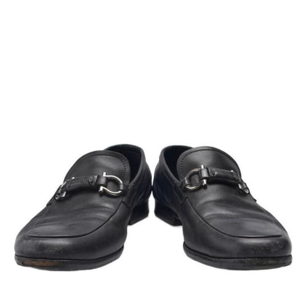 페라가모 더블 간치니 블랙 은장 로퍼 265