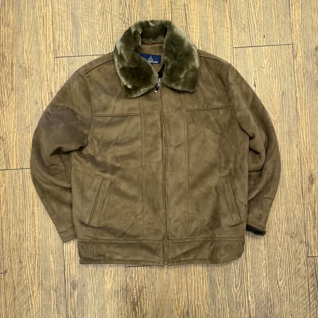 스웨이드 퍼(탈부착) 무스탕