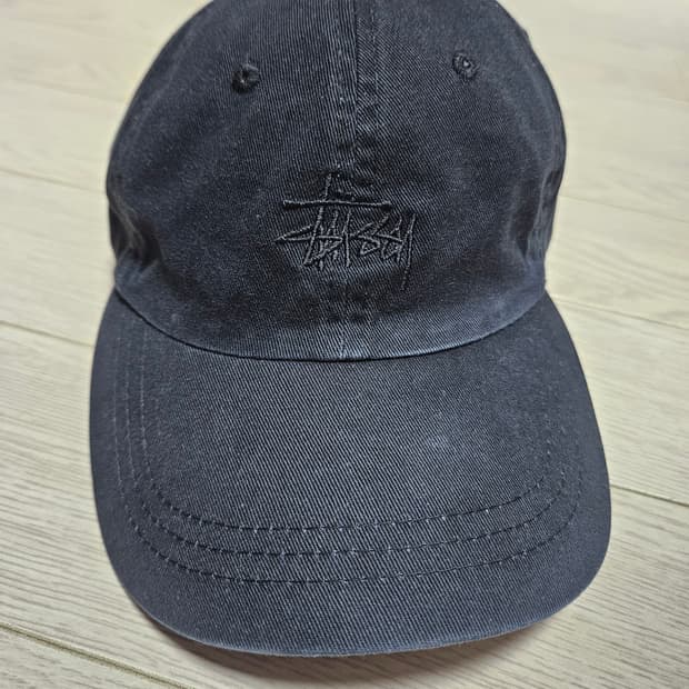 스투시 베이직 로고 로우 프로 캡 블랙