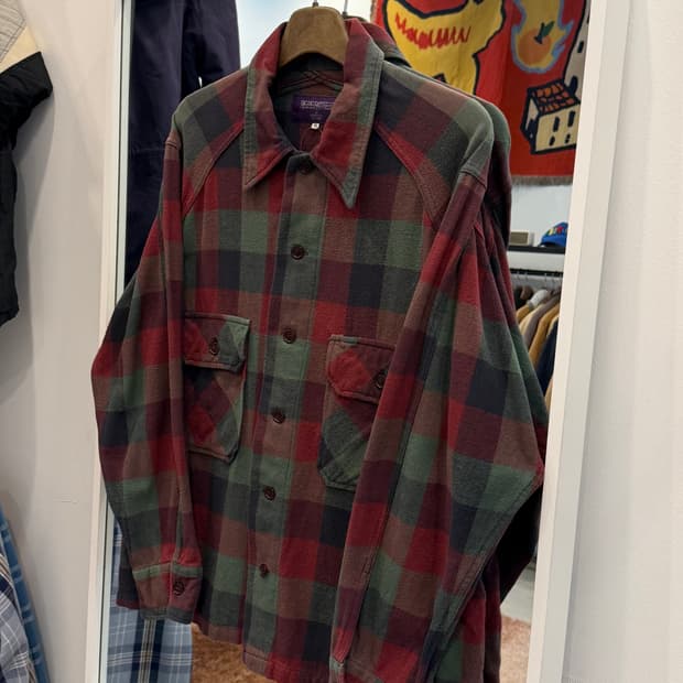 Nepenthes 네펜데스 플란넬 체크 셔츠 (made in Japan)