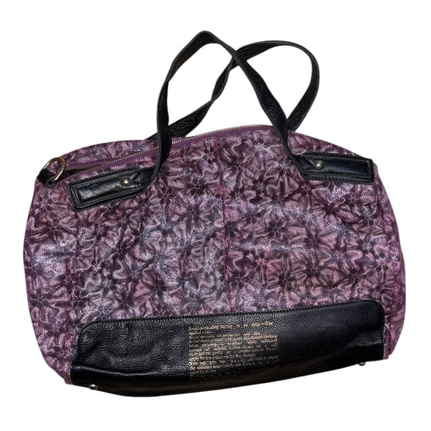 purple leopard bag