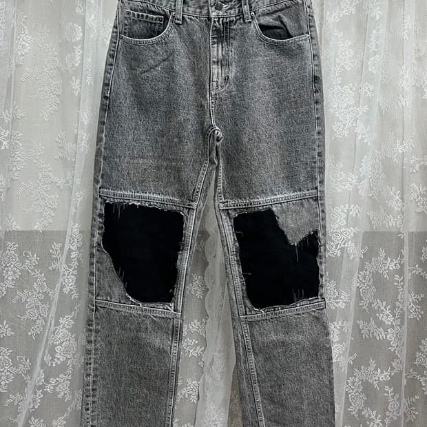 48) 메종미네드 너브 데님 팬츠 그레이