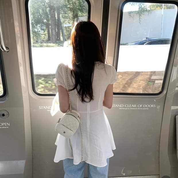 온드민 퍼프 미니원피스