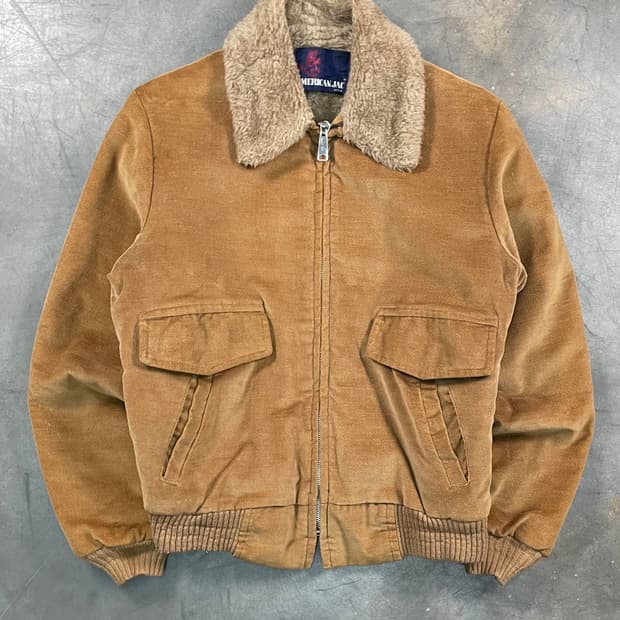 80s  American Jac 쉐르파 코듀로이 자켓