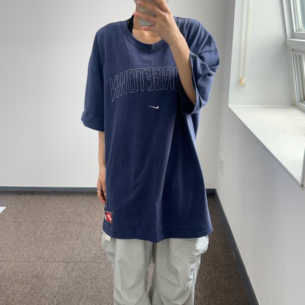 Nike 나이키 조지타운 네이비 반팔 