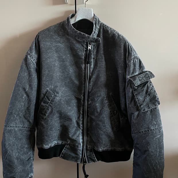 ETCE 워싱 봄버 자켓 L