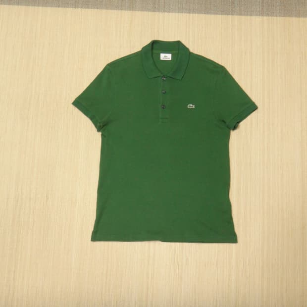 (XL/105) 라코스테 반팔 스트레치 슬림핏 폴로 셔츠