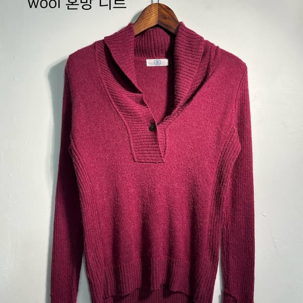 J.press 제이프레스 울 알파카 혼방 숄칼라 니트