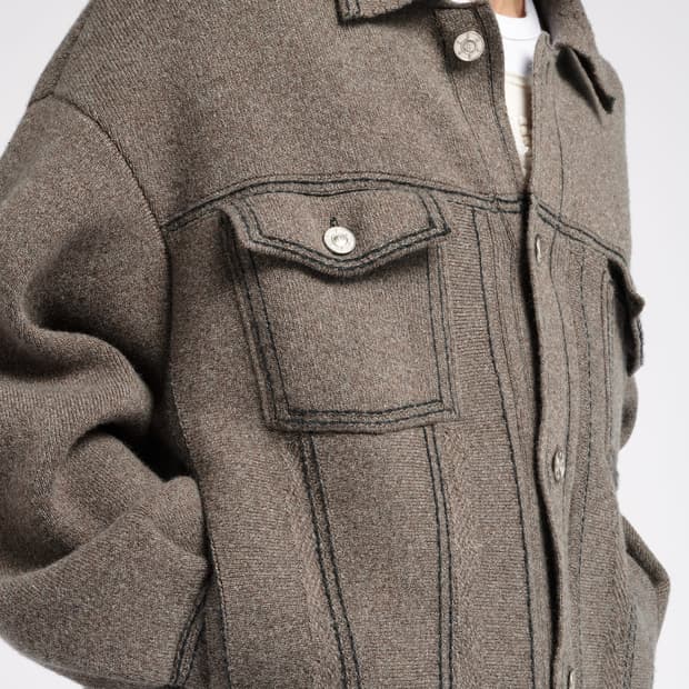 배리(Barrie)  오버사이즈 캐시미어  자켓