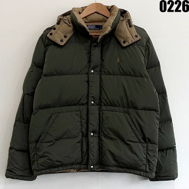 폴로 랄프로렌 후드 구스다운 패딩 자켓 L 0226 
