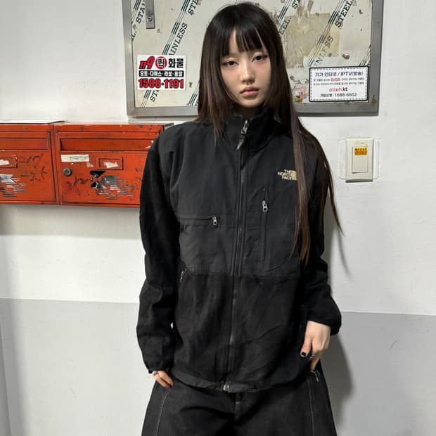 90s THENORTHFACE 블랙 고프코어 고어텍스 플리스집업 