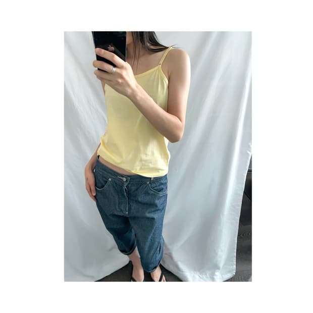 Vintage yellow sleeveless