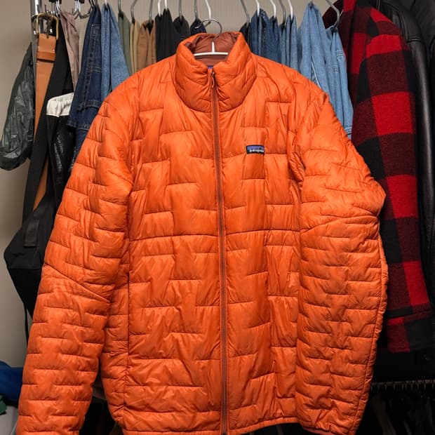 파타고니아 경량패딩 오렌지 XL