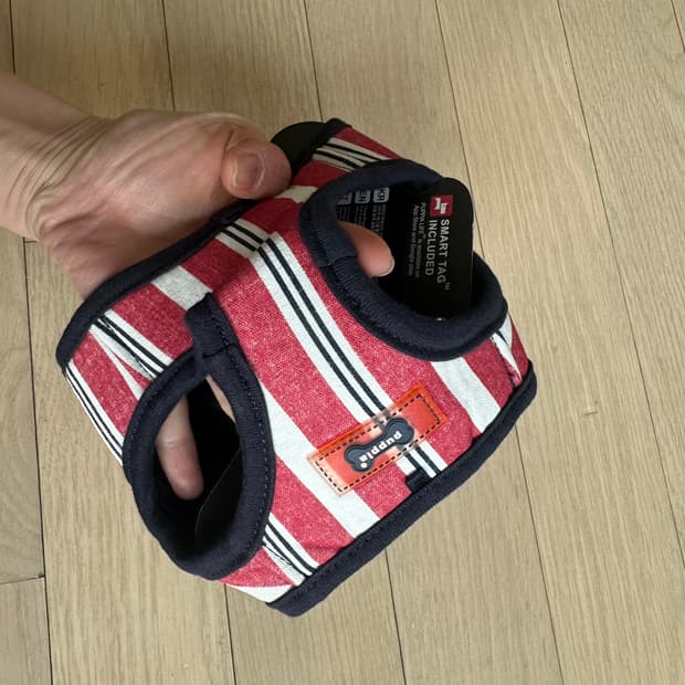 [정품.택새상품] Puppia 강아지 스마트태그 하네스 반려동물 옷