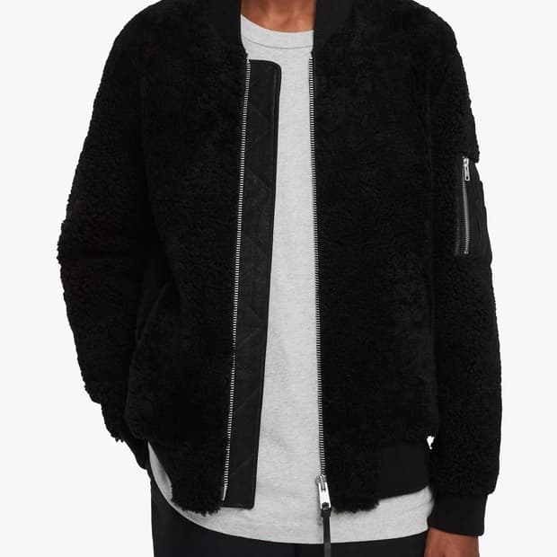 올세인츠 무통(램) 시어링 자켓