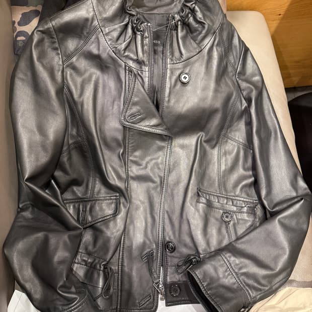 빈티지 가죽 자켓