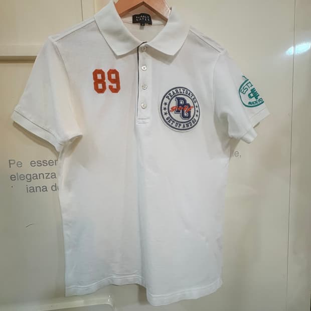 파리게이츠반팔카라티89로고화이트