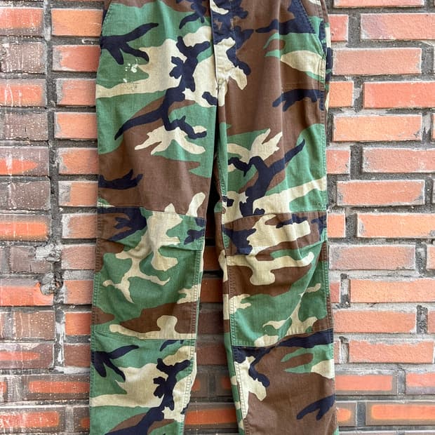 90's [35] 미군 우드랜드 BDU 커스텀 립스탑 밀리터리 팬츠