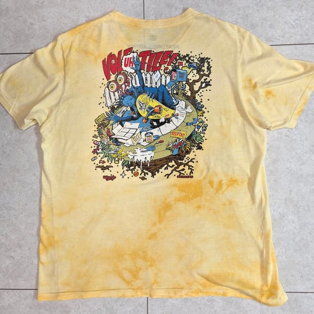 07s VOLCOM VINTAGE SKATE T-SHIRT [L]