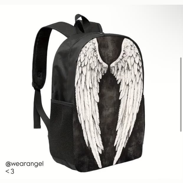Angel wings backpack <3