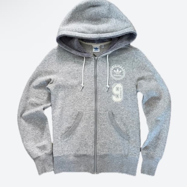 아디다스 대대장 딱붙핏 후드집업 (즉입)