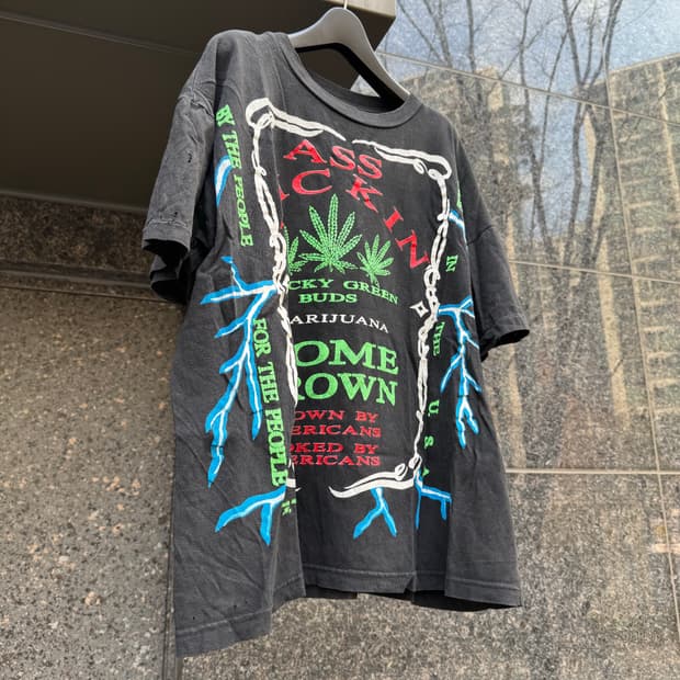 빈티지 마리화나 티셔츠