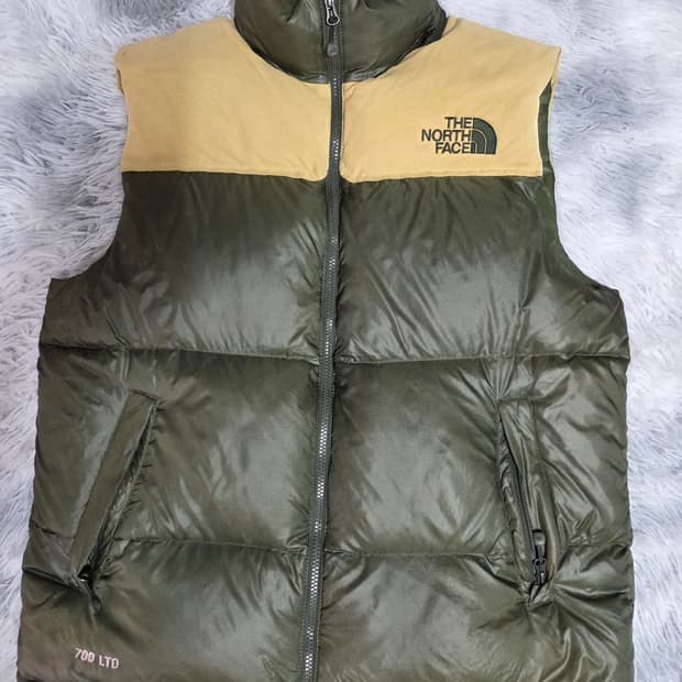 노스페이스 700 LTD 패딩 베스트 카키/베이지