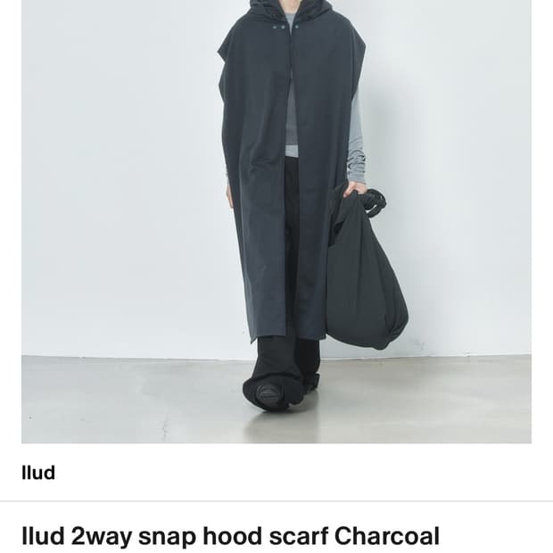 llud 2way 스냅 후드 스카프